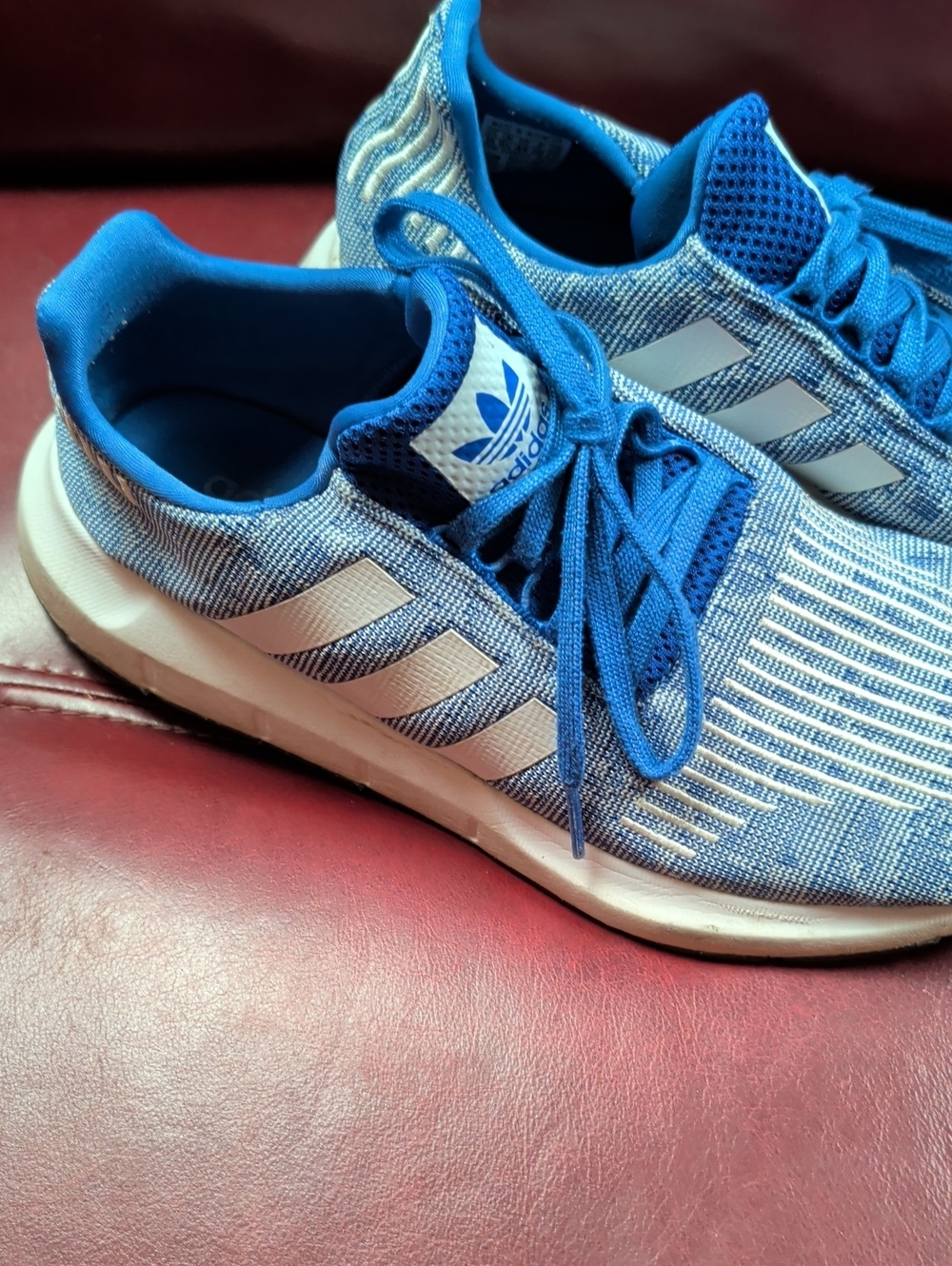 Adidas Swift Run Blue Cloud White Men's 10 - Picture 2 of 10